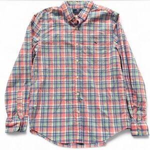 Men’s Vinyard Vine Slim Fit Tucker Shirt | 100% Cotton | Plaid | Medium